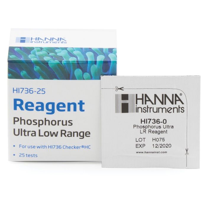 Réactif Hanna Checker pour phosphore à très faible concentration, 25 tests HI736-25