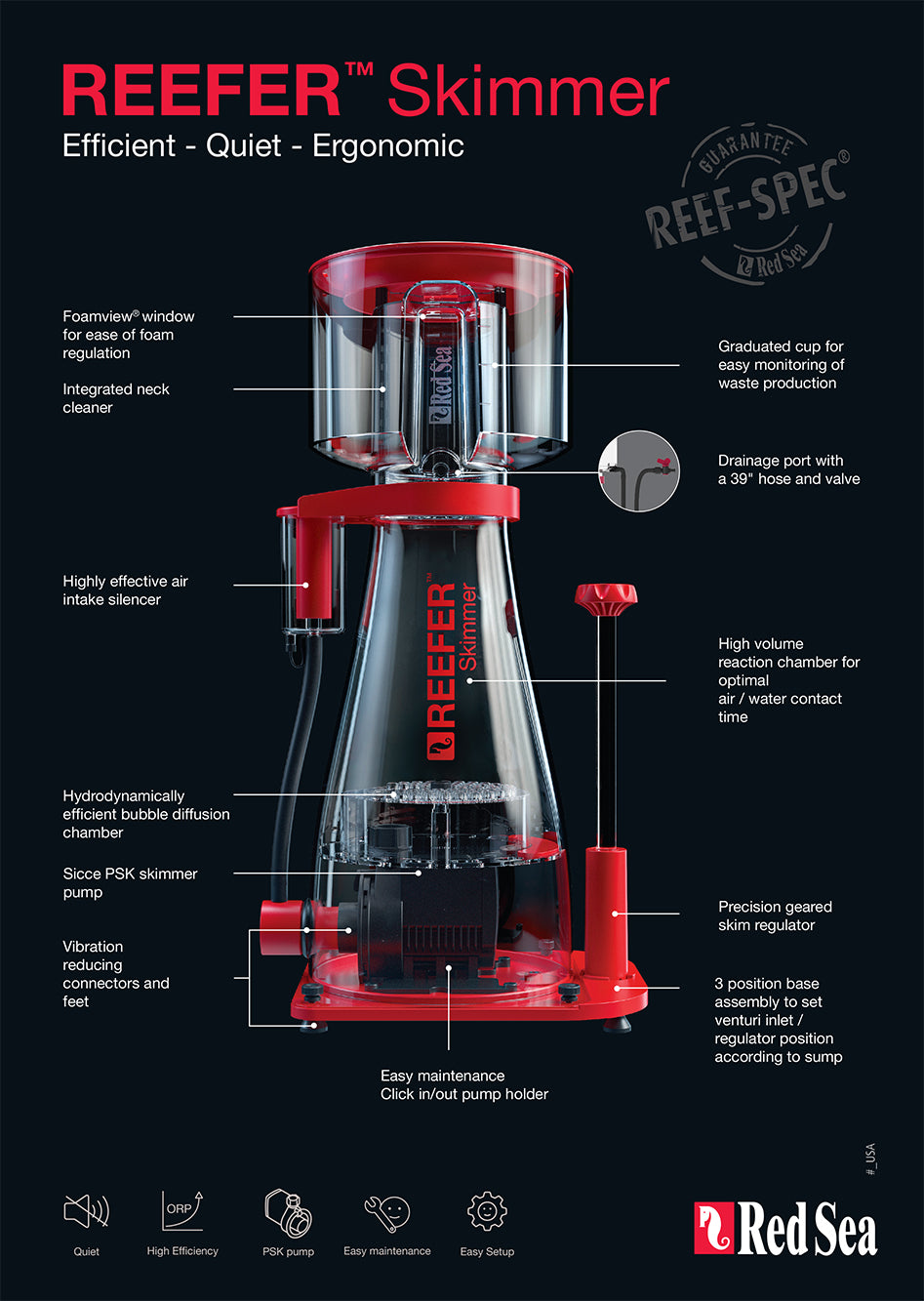 Red Sea RSK 300 Reefer Skimmer